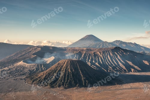 Preview: Mount volcano an active, Kawah Bromo, Gunung Batok at morning