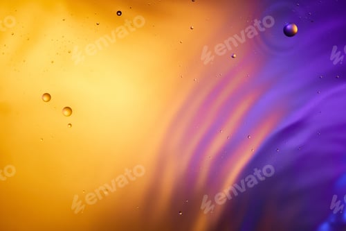 Preview: orange and purple color abstract background from mixed water and oil
