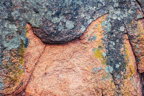 Preview: An unusual stone in the sun in warm weather in the beautiful nature