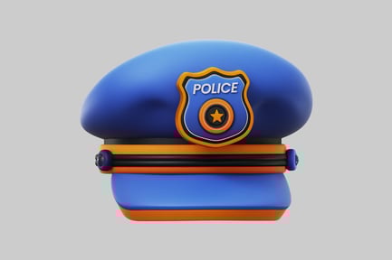 Preview: Police officer peaked cap