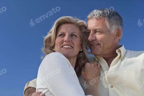 Preview: Closeup of mature couple embracing
