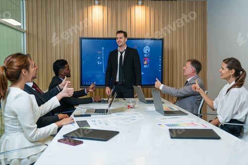 Preview: Group of professional business people are working and brainstorming discussed.