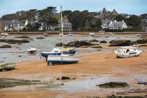 Preview: boats at low tide