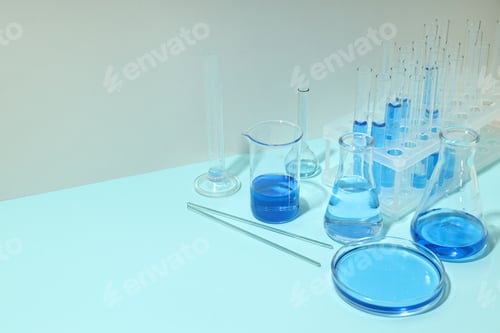 Preview: Concept of science and research with laboratory accessories
