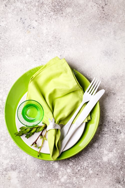 Preview: Easter table setting .Happy Easter concept.