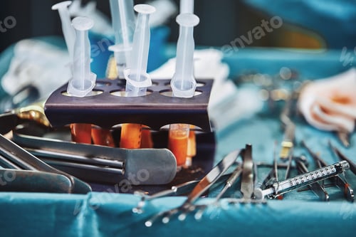 Preview: Set of operations for fat transplantation. separation of fat before transplantation. Plastic surgery
