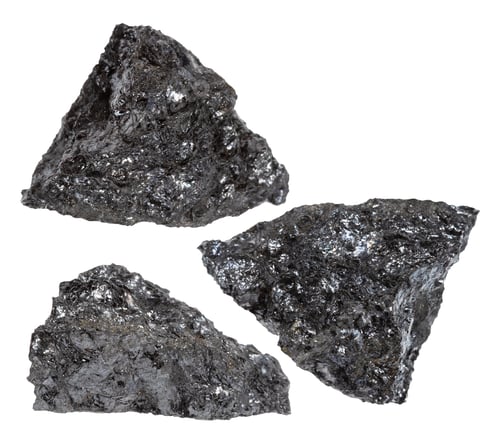 Preview: various samples of raw hulsite minerals isolated