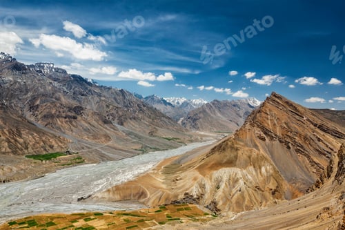 Preview: View of Spiti valley in Himalayas