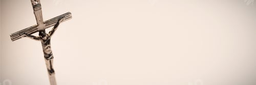 Preview: Close up of crucifix of rosary beads