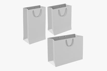 Paper Shopping Bags with String Handles