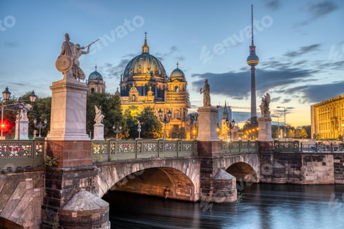 Preview: The Cathedral, the TV Tower and the Schlossbruecke in Berlin