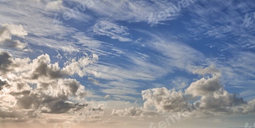Preview: Clouds, blue sky and sunset