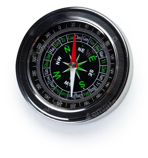 Preview: Compass isolated on a white background