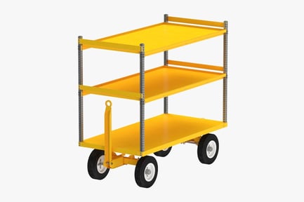 Preview: Three-Tier Towable Industrial Cart