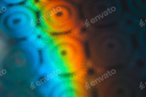 Vista previa: Fondo abstracto y patrón en colores intensos de luz arcoíris