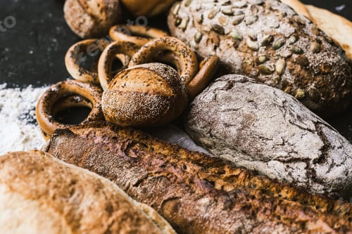 Preview: Many mixed breads and handmade bagels