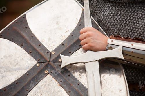 Preview: Knight. Photo in vintage style