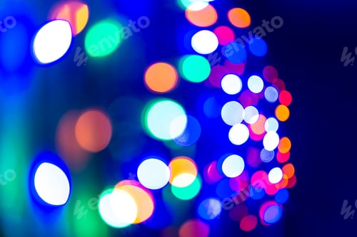 Preview: Colorful garland lights background