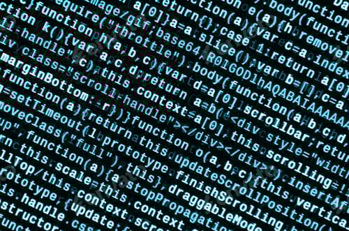 Preview: Writing programming code on laptop