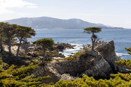 Visualização: Paisagem costeira na Califórnia