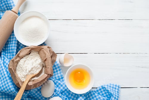 Preview: Baking ingredients.