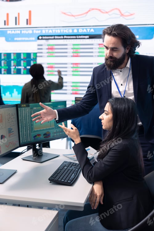 Preview: Diverse business analysts working together to evaluate costs