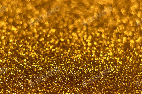 Preview: Golden sparkling glitter bokeh background