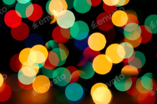 Preview: multicolored holiday bokeh