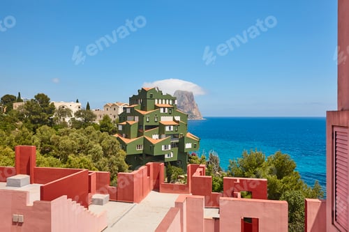 Preview: Mediterranean coast in Calpe. La manzanera. Penon de Ifach. Spain