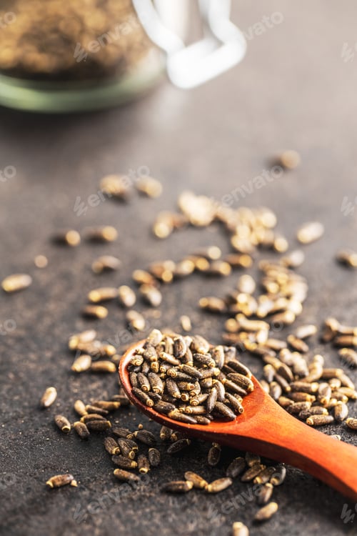 Preview: Milk thistle seeds.