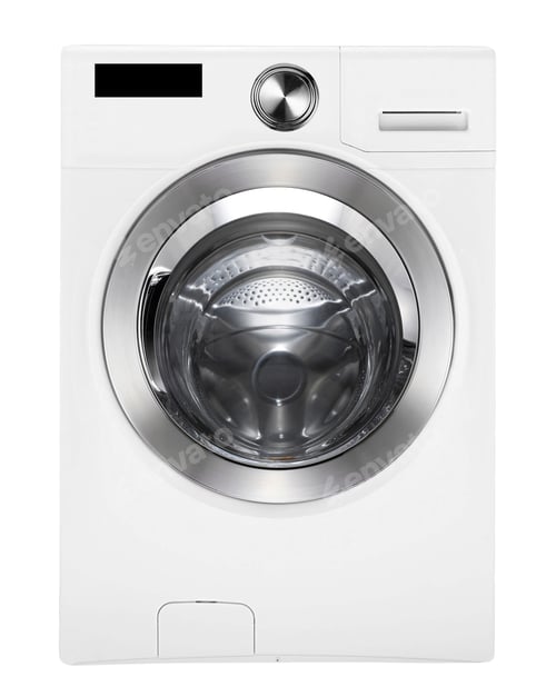 Preview: Washing machine on white isolated