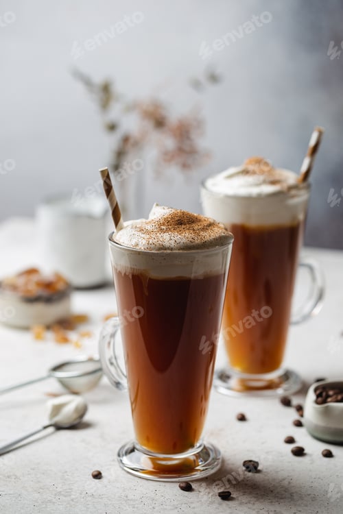 Preview: Iced coffee in a tall glass