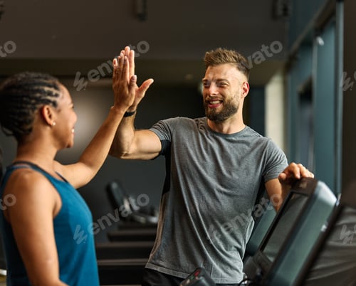 Preview: Portrait of active people exercising
