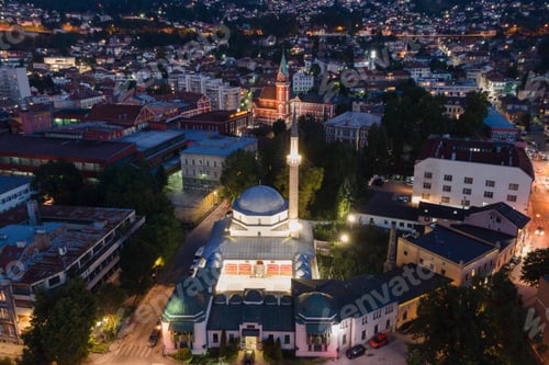 Preview: Mosque and church side by side, Sarajevo
