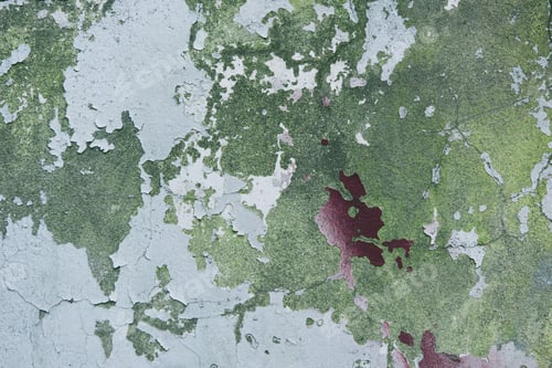 Preview: close-up view of old green weathered wall texture