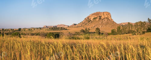 Preview: Mountains of Isalo National Park at sunrise, Ihorombe Region, Southwest Madagascar