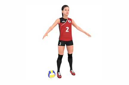 Preview: Female Athlete: Japanese Volleyball Player