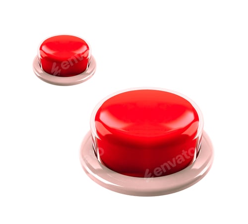 Preview: red big and small buttons isolated