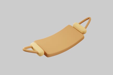 Preview: Caramel sling with yellow handles