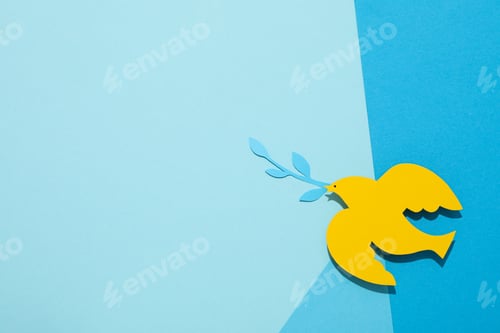 Preview: International day of peace or world peace day, symbol of peace - pigeon