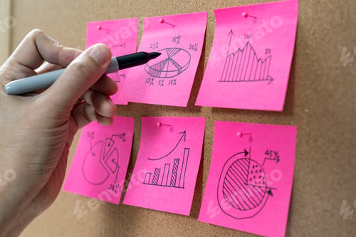 Preview: Businessman performing business analysis and planning