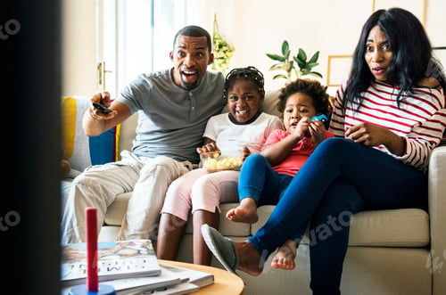 Preview: African family spending time together