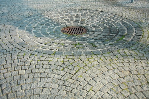 Preview: Drain On Cobble Stone Surface