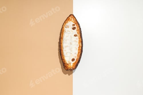 Preview: Concept of fresh and aromatic food - cacao beans
