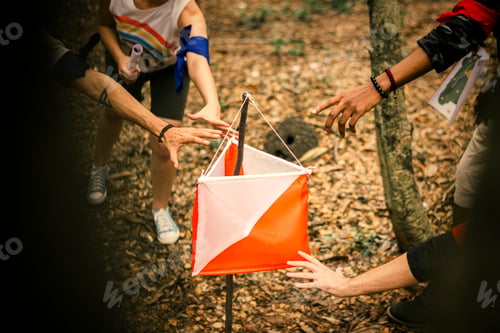 Preview: Outdoor orienteering check point activity