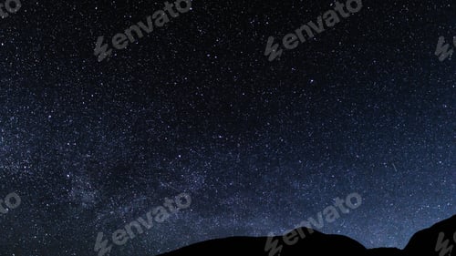 Preview: Night starry sky background, universe