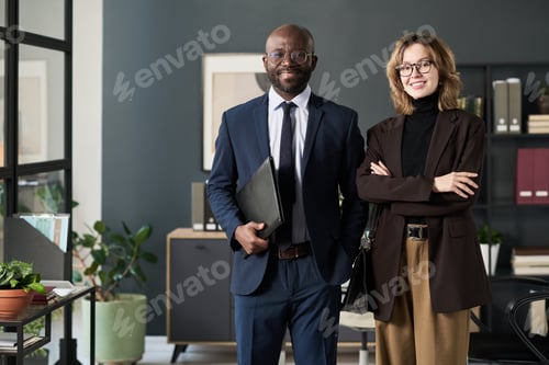 Preview: Business Couple Working Together In Office