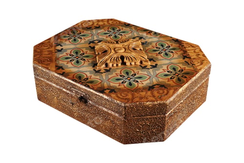 Preview: handmade decorative small wooden chest