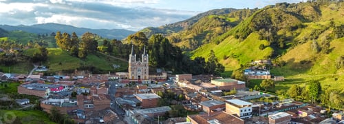 Preview: Typical Antioquia Village with Big Catedral