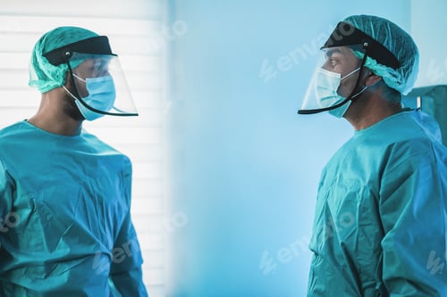 Preview: Doctors preparing to work inside hospital during coronavirus pandemic outbreak